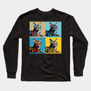 Ocicat Pop Art - Cat Lovers Long Sleeve T-Shirt